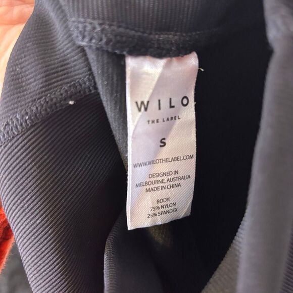 Wilo The Label Black Ribbed High Waisted Leggings Small - Picture 6 of 6